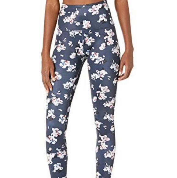 Beyond Yoga Pants - NWOT Beyond Yoga Floral Navy Leggings L